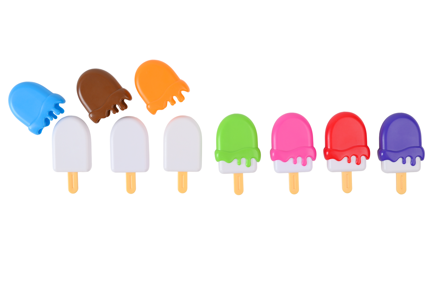 Alef Beis Ice Cream Pops, 44-Piece Educational Set for Kids