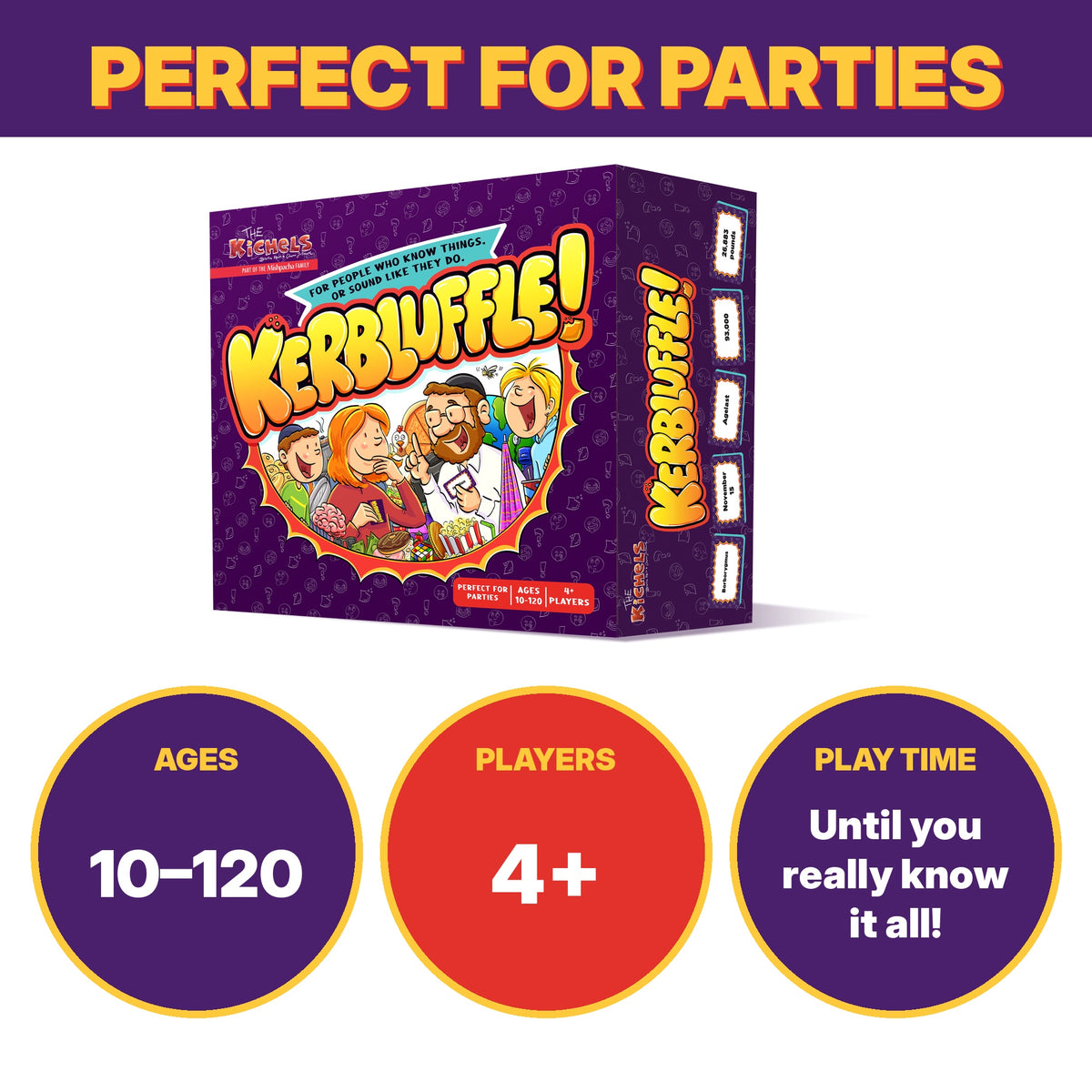 Kerbluffle! Jewish Trivia Bluffing Party Game by The Kichels