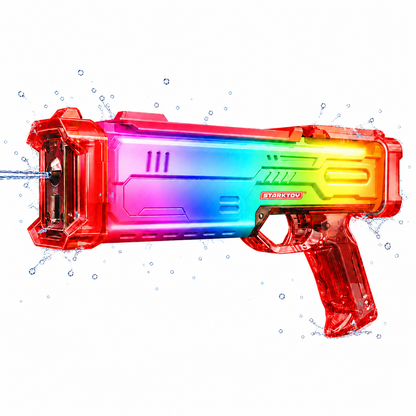 STARKTOY LED Light-Up Electric Water Blaster, Red