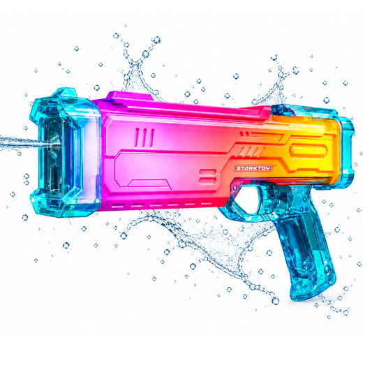 STARKTOY LED Light-Up Electric Water Blaster, Blue