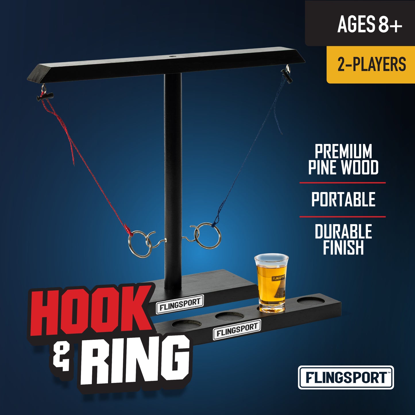 Toss Game Hook and Ring Table Top