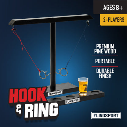 Toss Game Hook and Ring Table Top