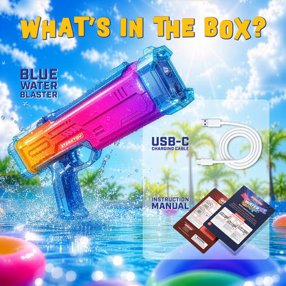 STARKTOY LED Light-Up Electric Water Blaster, Blue