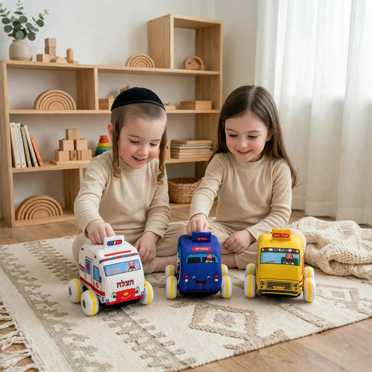 Mitzvah Family Plush Pull Back Mitzvah Cars