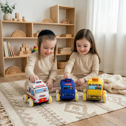 Mitzvah Family Plush Pull Back Mitzvah Cars