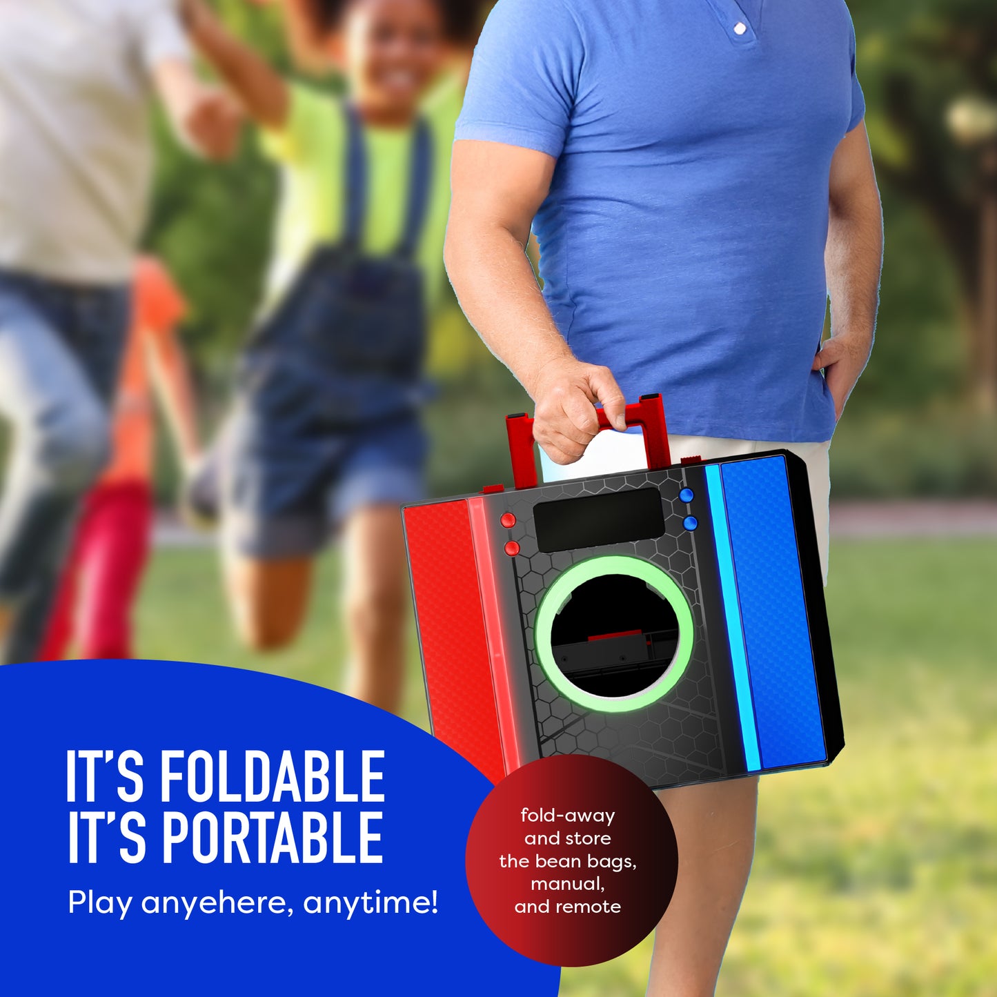 Electronic Cornhole Board Set with Remote, Cancellation Scoring System