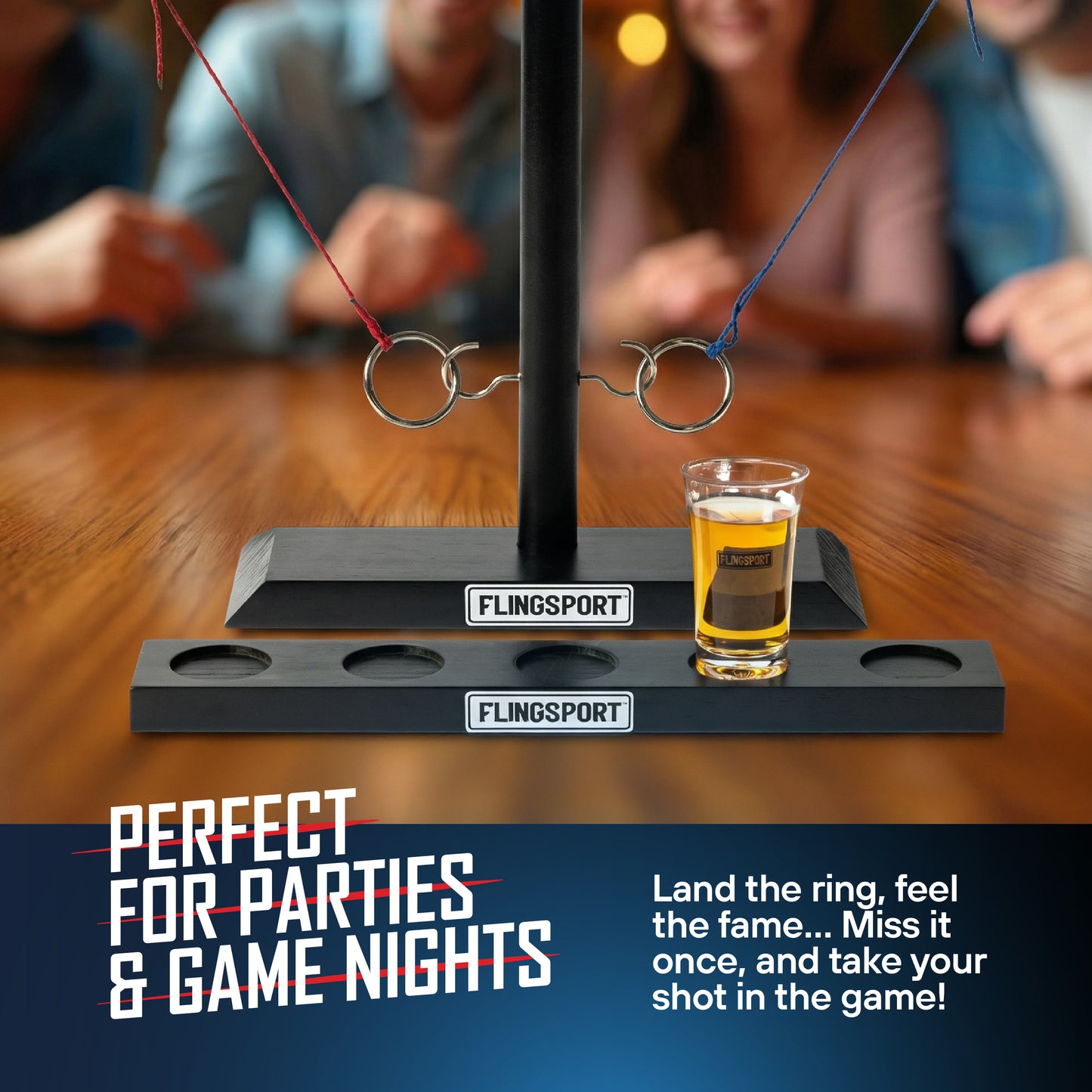 Toss Game Hook and Ring Table Top