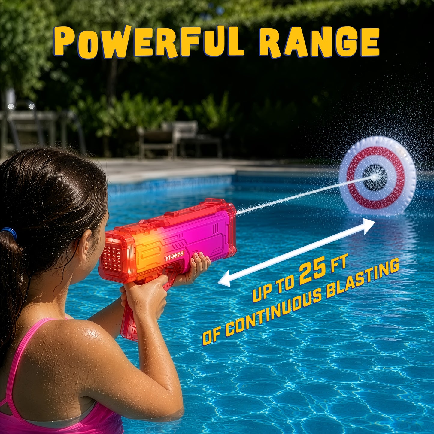 STARKTOY LED Light-Up Electric Water Blasters, 2-Pack