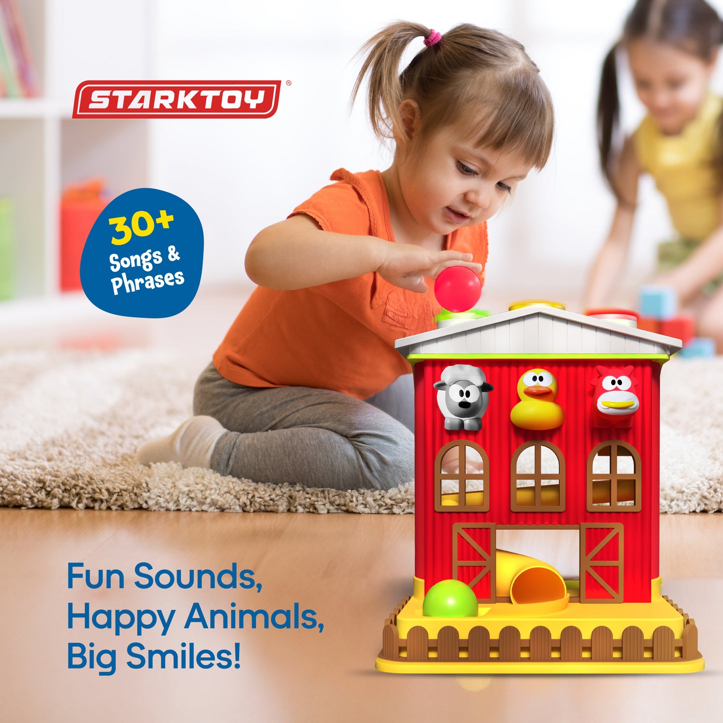Farm 'n Play Pound A Ball Barn House, Interactive Fun Learning Toy