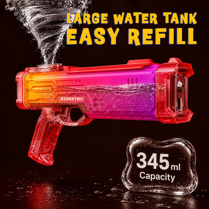 STARKTOY LED Light-Up Electric Water Blaster, Red