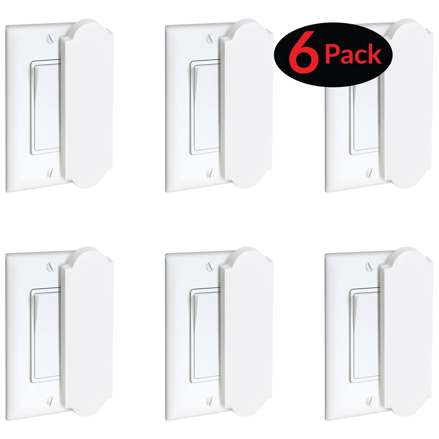 Magnetic Switch & Outlet Cover for Flat Modern Switches (6 Pack)