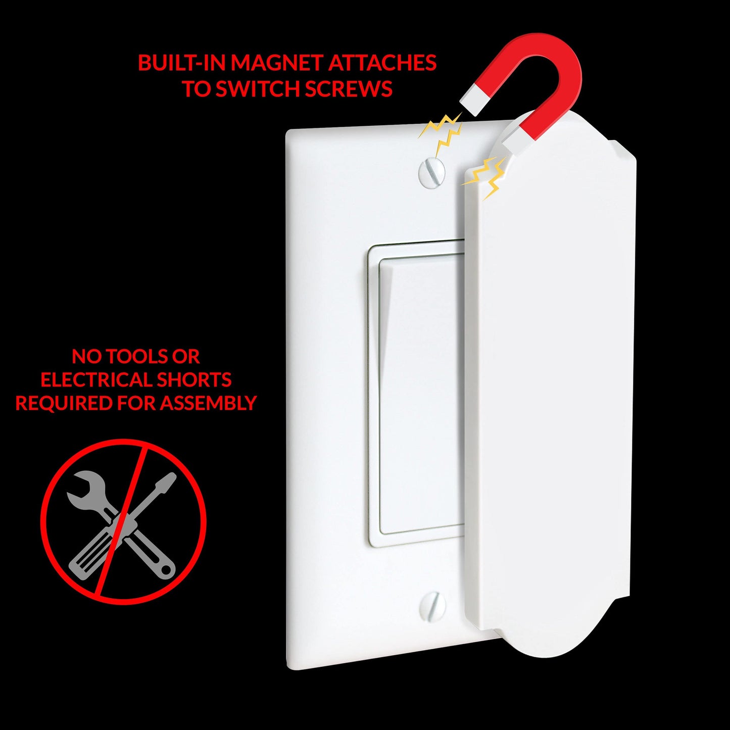 Magnetic Switch & Outlet Cover for Flat Modern Switches