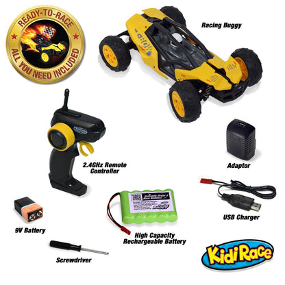 KIDIRACE RC RACING BUGGY - Yellow