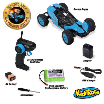 Kidirace RC Racing Buggy - Blue