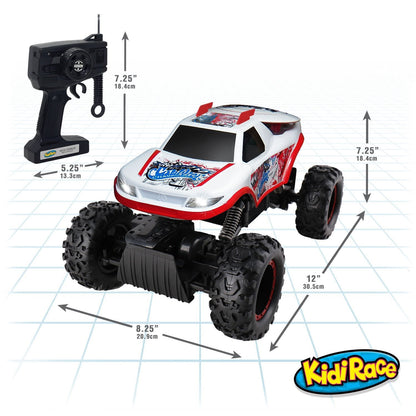 Kidirace All Terrain RC Rock Crawler - White