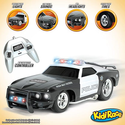 Remote Control Police Car with Flashing Lights & Sounds – 2.4GHz RC Cop Car for Boys and Girls