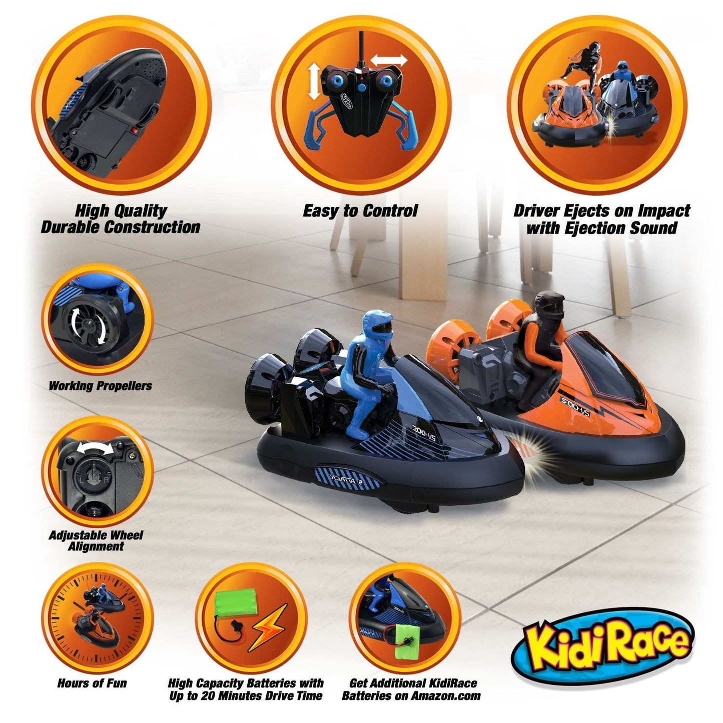 KidiRace RC Bumper Cars