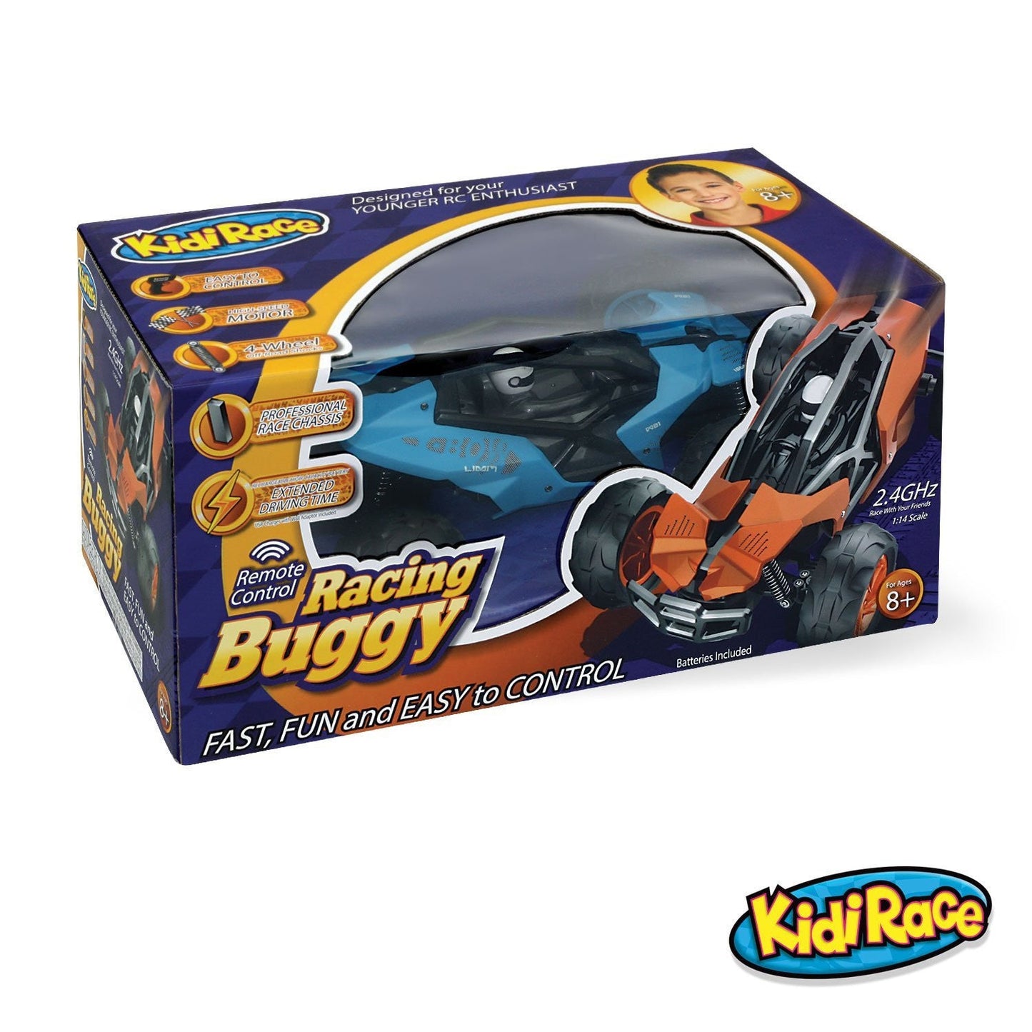 Kidirace RC Racing Buggy - Blue