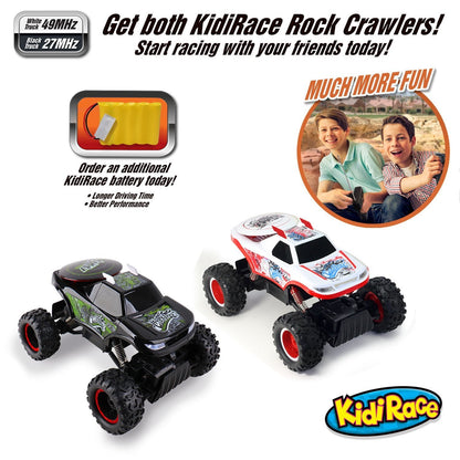 Kidirace All Terrain RC Rock Crawler - Black