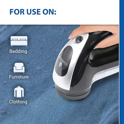 Fabric Shaver with Rechargeable Battery | Bonus Replacement Blade Included | Lint Shaver for All Materials Clothing, Bedding, & Fabric Furniture | Long Battery Life!