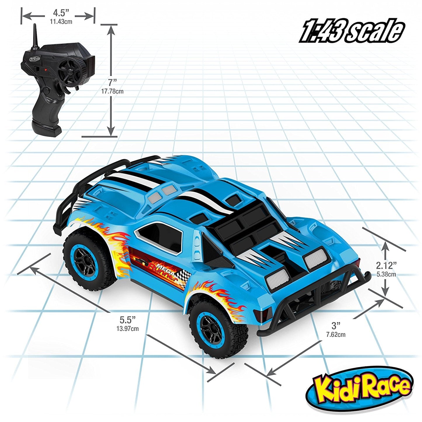 Remote Control Car - Mega Set of 4 Mini Racing Coupe Cars - With Rechargeable Batteries and Wall Chargers