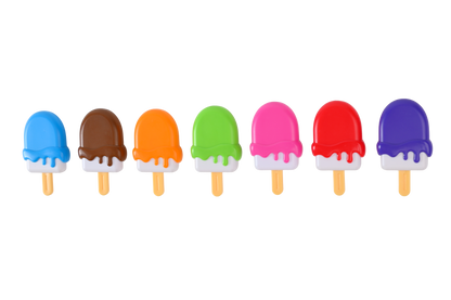 Alef Beis Ice Cream Pops, 44-Piece Educational Set for Kids