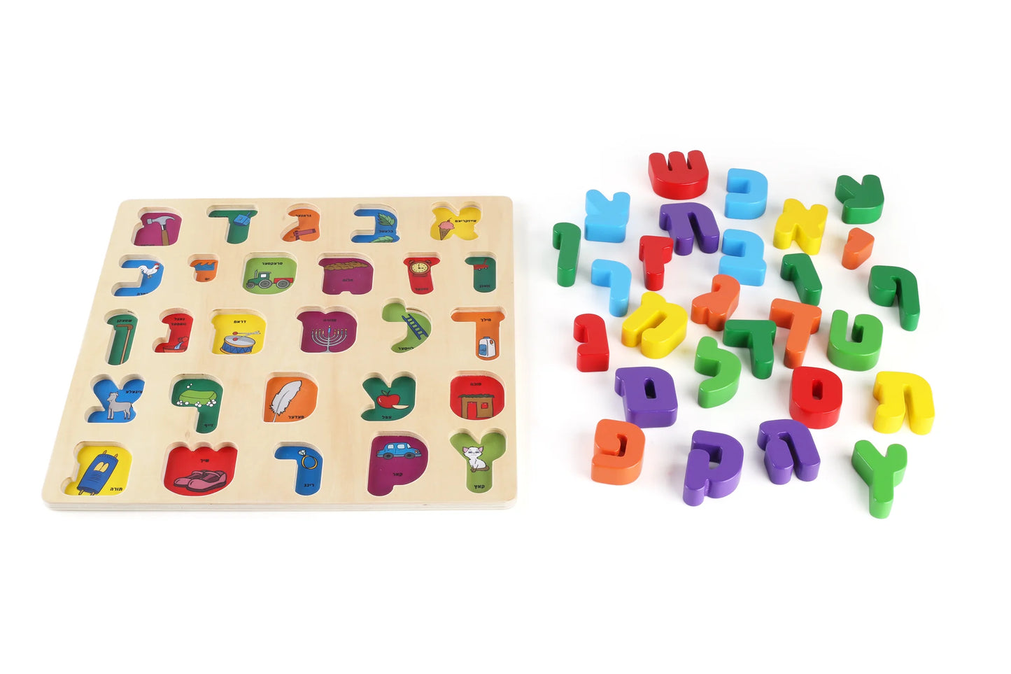 Alef Beis Wooden Puzzle