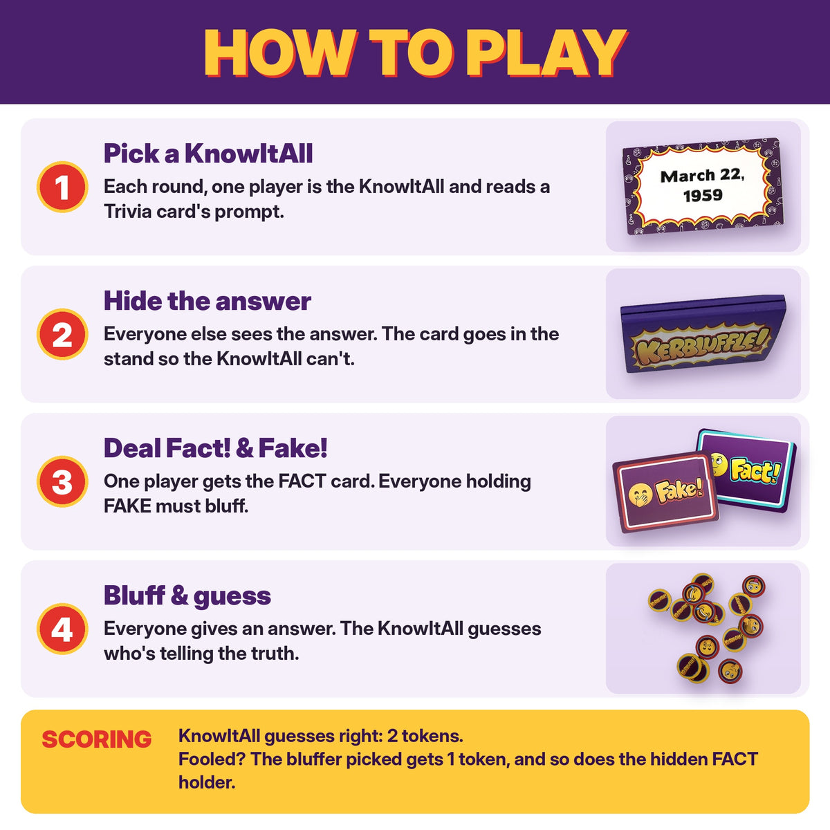 Kerbluffle! Jewish Trivia Bluffing Party Game by The Kichels