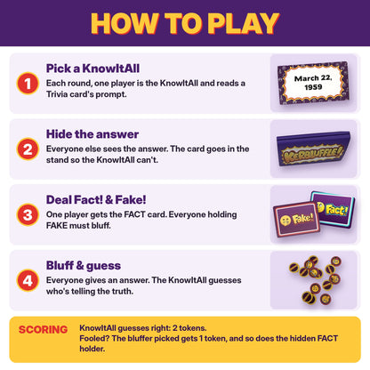 Kerbluffle! Jewish Trivia Bluffing Party Game by The Kichels