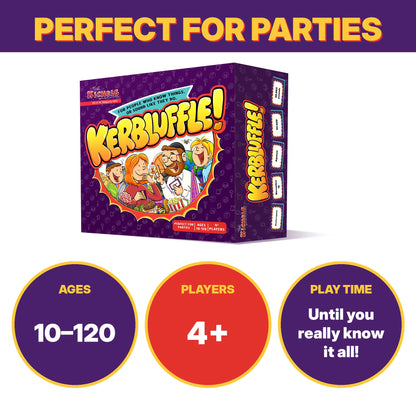 Kerbluffle! Jewish Trivia Bluffing Party Game by The Kichels