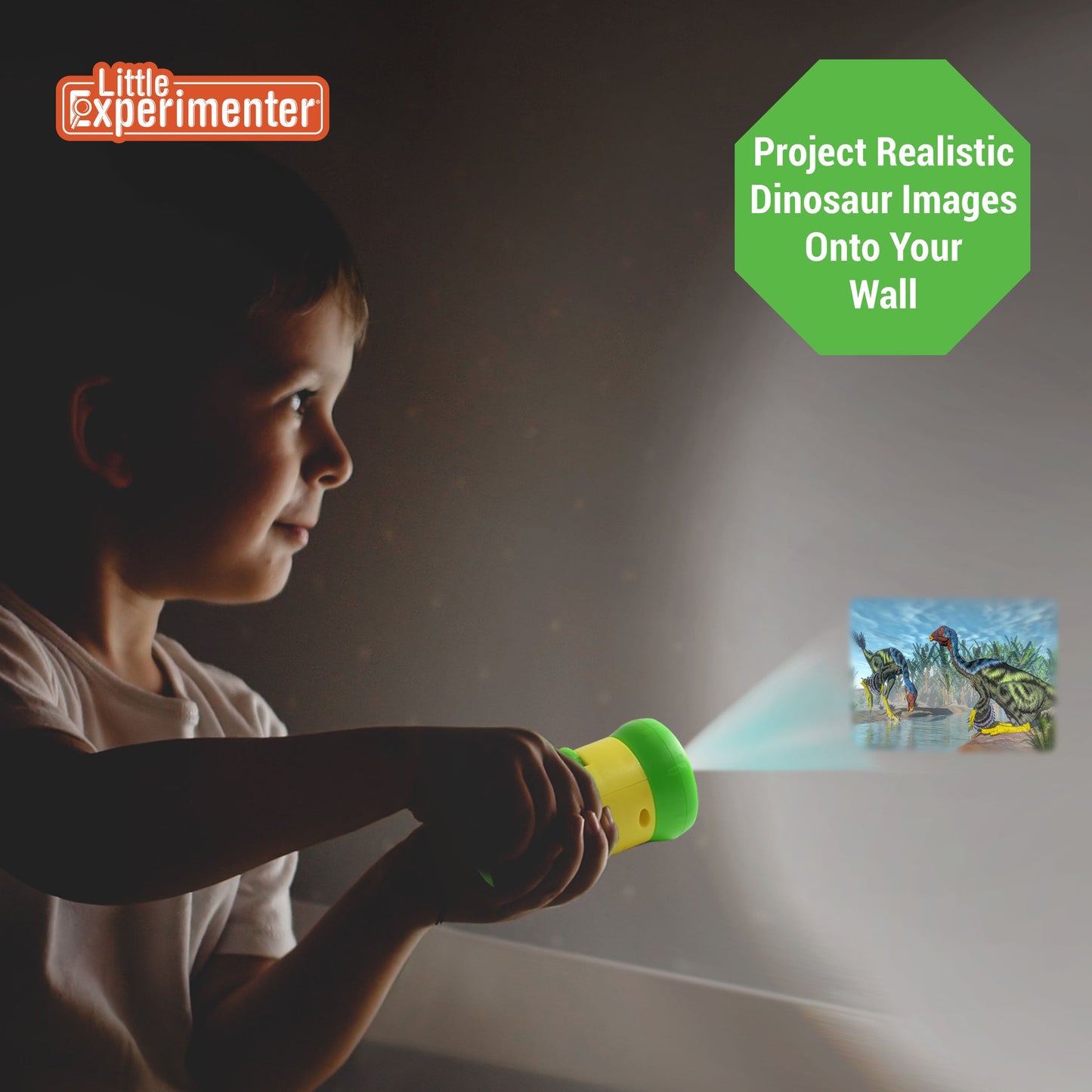 Dinosaur Projector | Story Time on The Walls | 24 Images of Dinos for Your Little One's Curious Mind | Batteries Included! Ages 3+