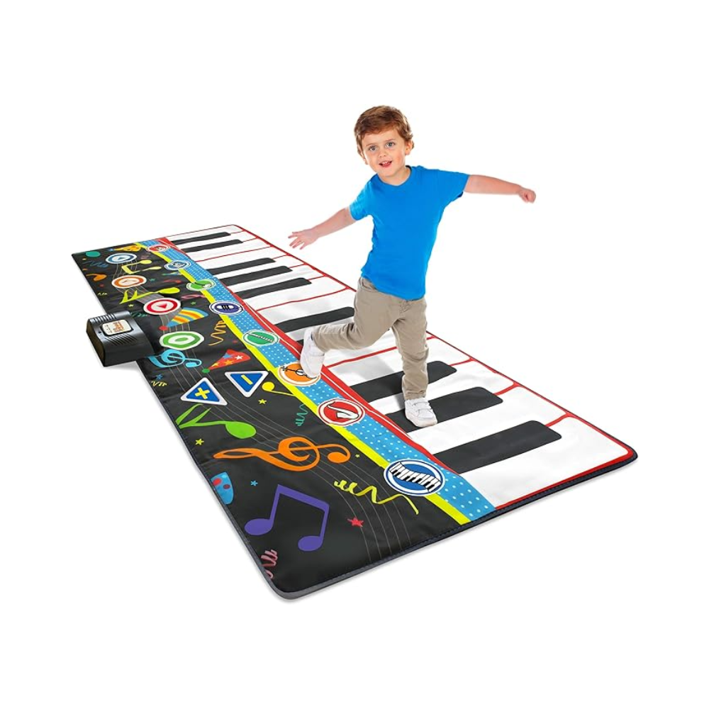 Little Performer Piano Dance Mat for Kids | 24 Key 70” Giant Floor Piano Music Mat | Electronic Step-On Piano Keyboard for Girls and Boys 3 Plus | Dance mat for Kids | Piano Mat for Toddlers 1-3