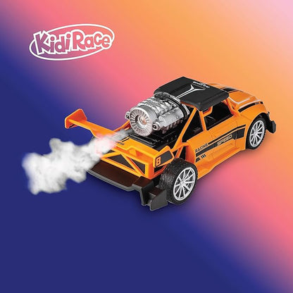 RC Two Pack Race Car Gifts for Kids - Drifting Stunt Car - Remote Control Toys 2.4ghz 1:20 Scale - Smoke Generating Cars - Birthday Gift Ideas for Boys & Girls Ages 3 4-7 8-12 Year Old