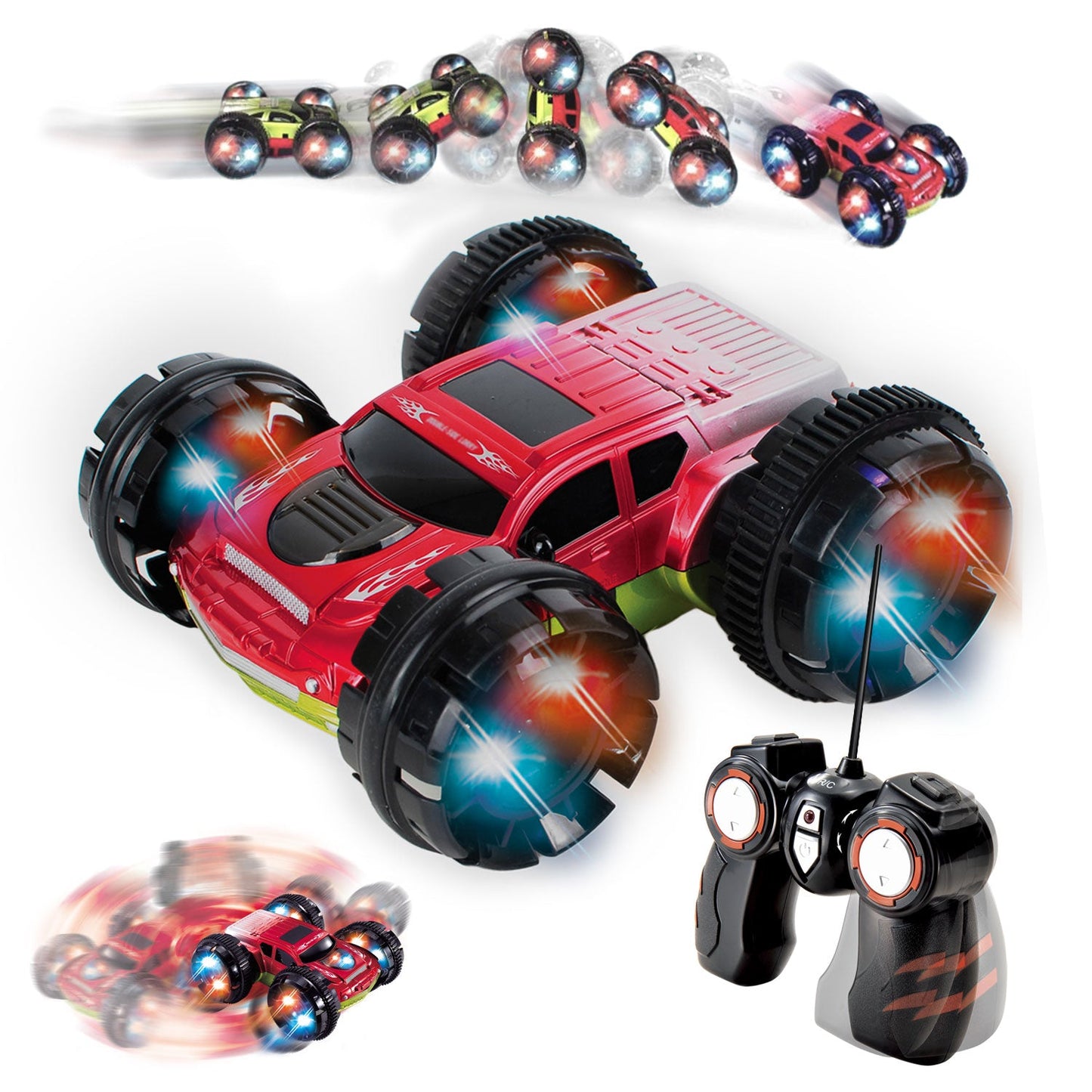 KidiRace RC 360 Stunt Car - Red