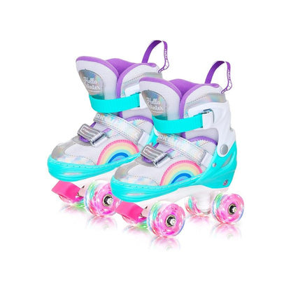 Roller Skate Shoes for Kids Boys and Girls, Light Up Skates Wheels, Adjustable EU Sizes 29-33 - Light Up Skates Wheels - Ages 5-8 Year Old