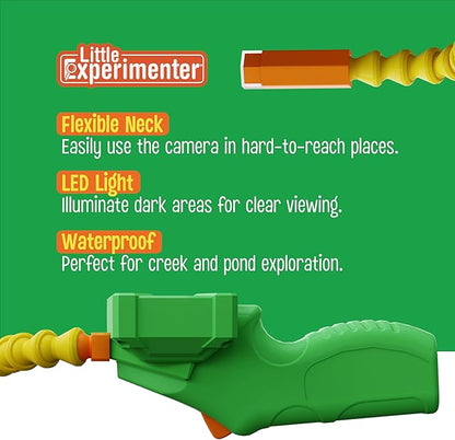 Borescope Snake Camera with Light for Kids, Learning & Educational Activities, Science Toys Gifts for 4+ Year Old, Stocking Stuffers, Best STEM Toy Birthday Gift for Boys & Girls Ages 4 5-7+ Year Old