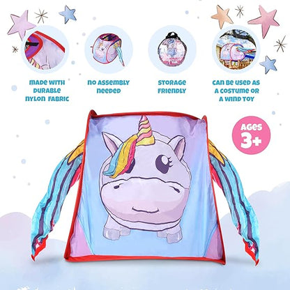 Unicorn Pop-Up Play Tent For Girls - Kid, For Kids Age 3-8, Birthday Gift For Girl & Toddler - Gifts For boys & Girl Ages 3 4 5 6 7 8 9 10+ Years Old