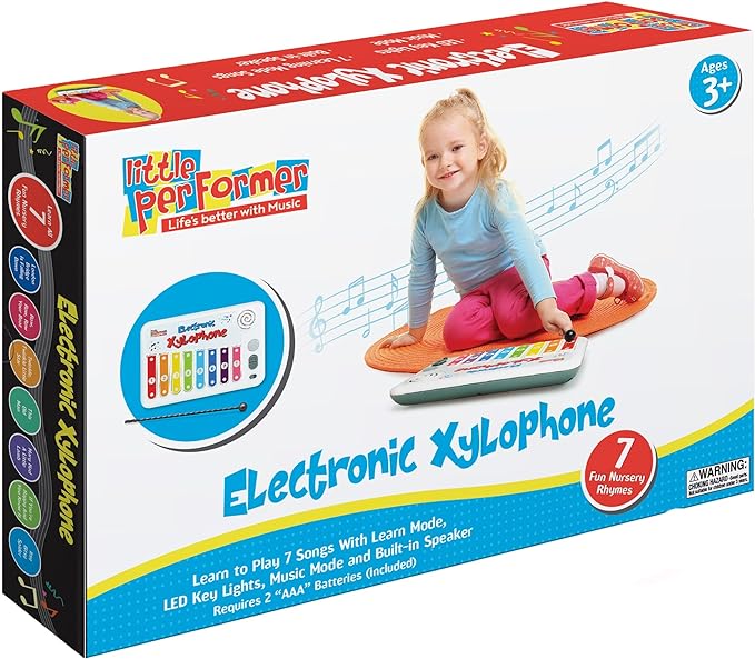 Toy Piano for Toddlers and Kids | Xylophone for Kids and Toddlers with 7 Built in Play Along Songs | Music Toys for Kids Instruments with Learning Mode Gifts for Kid Ages 2-6 Year Old