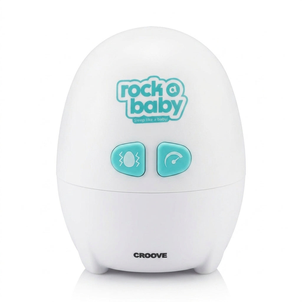 Croove Rock-a-Baby Rechargeable Hands-Free Baby Rocker with Cry Sensor & Lullabies
