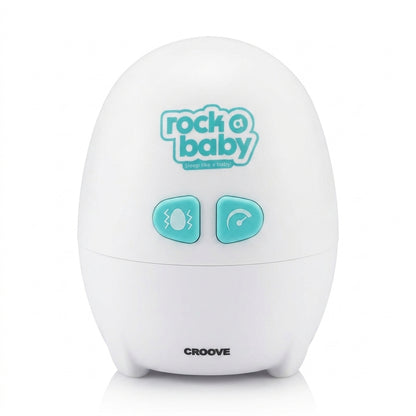 Croove Rock-a-Baby Rechargeable Hands-Free Baby Rocker with Cry Sensor & Lullabies
