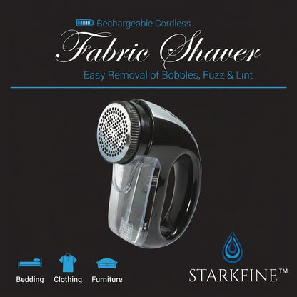 Fabric Shaver with Rechargeable Battery | Bonus Replacement Blade Included | Lint Shaver for All Materials Clothing, Bedding, & Fabric Furniture | Long Battery Life!