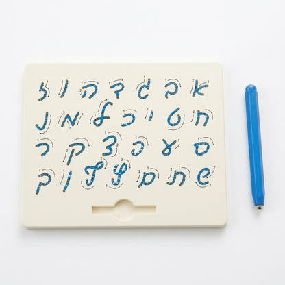Magnetic Alef Beis Tracing Board, Yiddish Alphabet Learning Toy