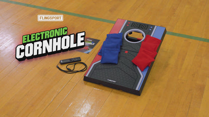 Electronic Cornhole Board Set with Remote, Cancellation Scoring System