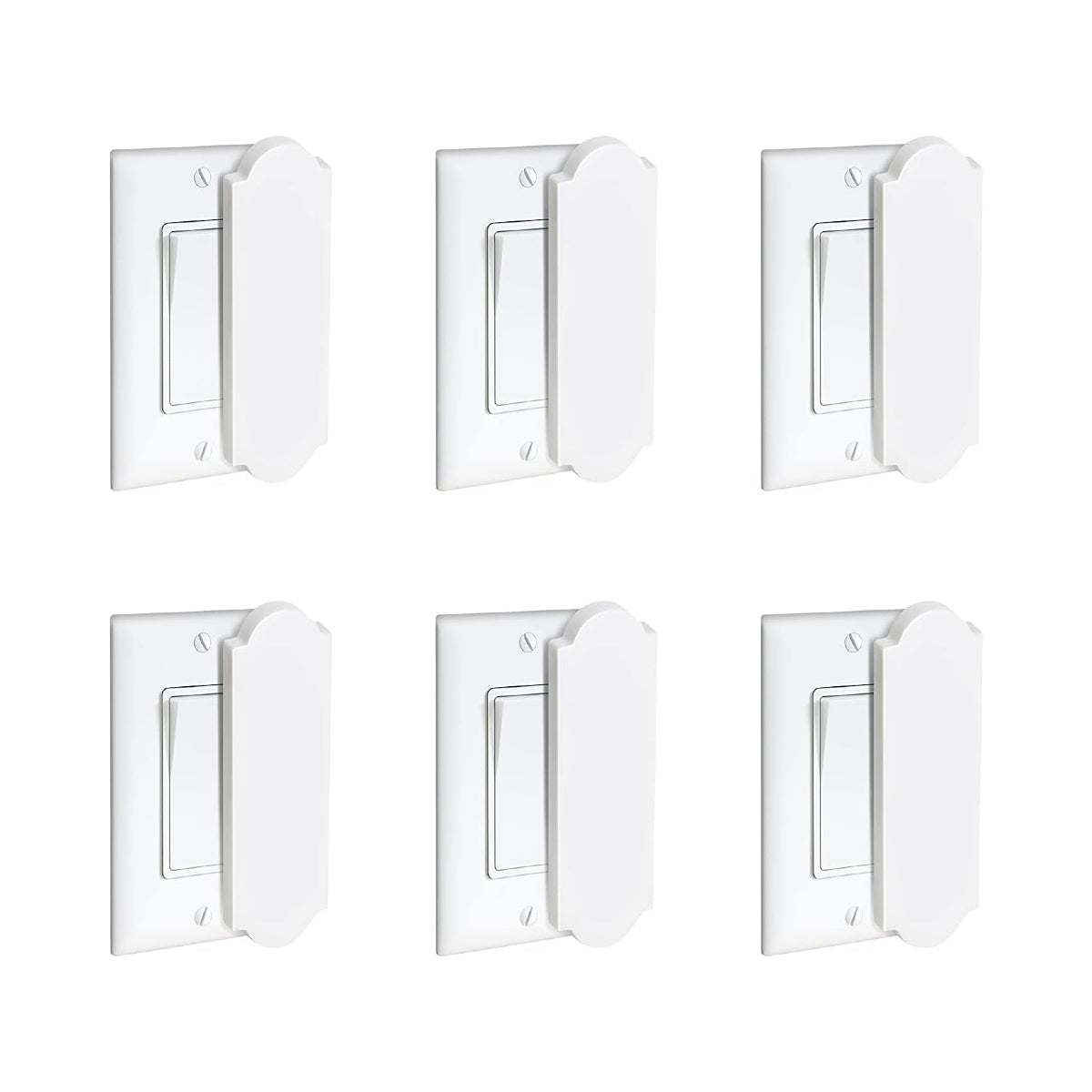 Magnetic Switch & Outlet Cover for Flat Modern Switches (6 Pack)