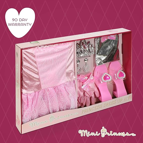 Dress Up Set for Girls, Princess Clothes for Little Girls, 9 Piece Set Pink Princess Toddler Costume Set, Little Girl Toys Pretend Play, Role Play, ... Dress Up Set for Girls, Princess Clothes for Little Girls, 9 Piece Set Pink Princess Toddler Costume Set, Little Girl Toys Pretend Play, Role Play, ...
