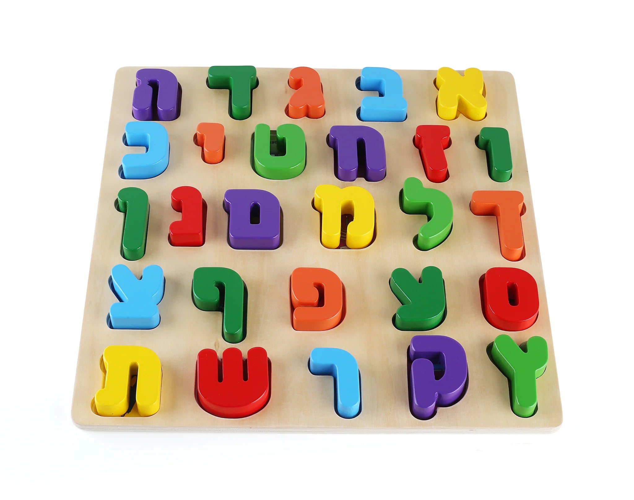 Alef Beis Wooden Puzzle – Dime and Nickel